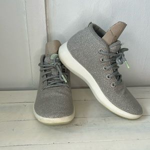 Allbirds Women’s Wool Runners Up Mizzle High Top Gray Shoes 9